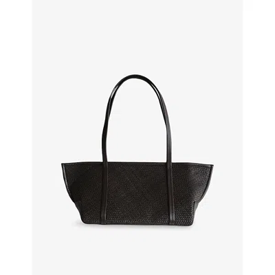 St.agni Womens Coffee Bateau Leather Tote Bag In Brown