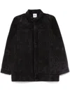Stain Shade Button-up Shirt In Black