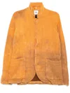 Stain Shade Cotton Blazer In Orange