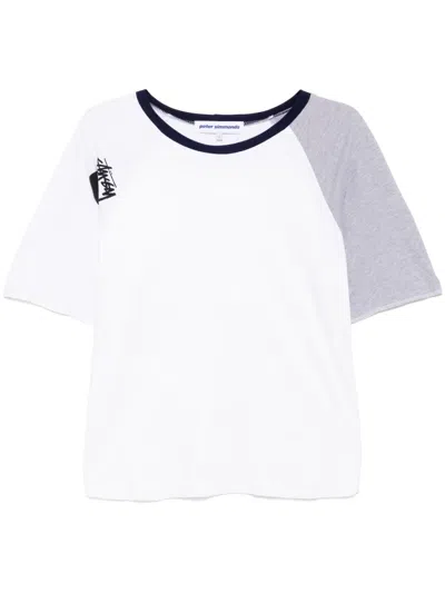 Stain Shade Crew-neck T-shirt In White