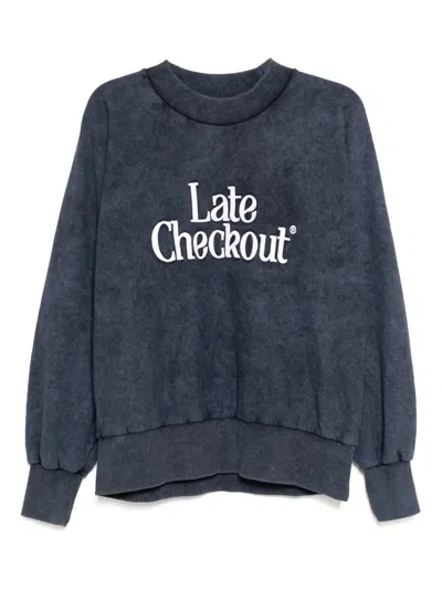 Stain Shade Embroidered Sweatshirt