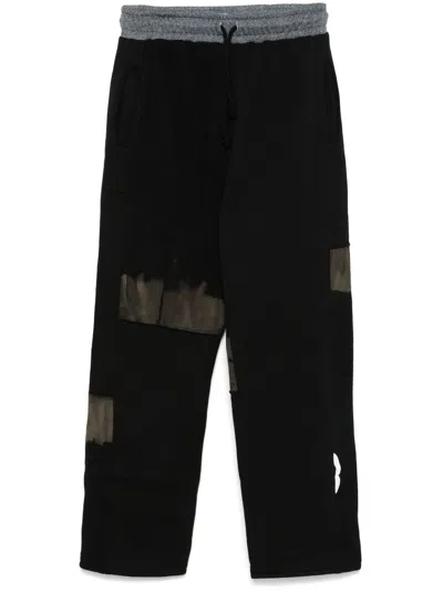 STAIN SHADE PANELLED TRACK PANTS - MEN'S - FABRIC
