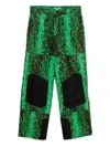 Stain Shade Leopard-print Trousers