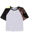 Stain Shade Panelled T-shirt In Grey