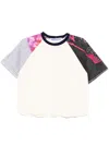 Stain Shade Panelled T-shirt In Neutrals