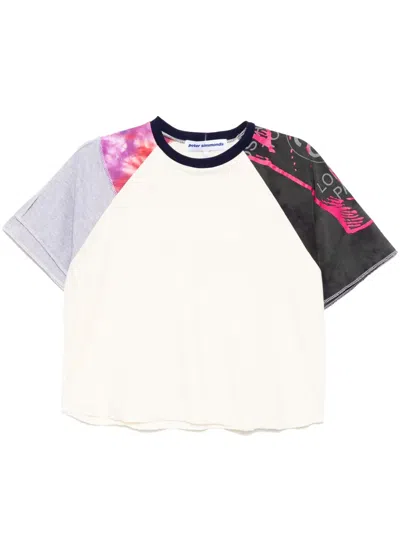 Stain Shade Panelled T-shirt In Neutrals