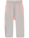 Stain Shade Panelled Track Pants In Grey