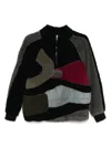 Stain Shade Sweatshirt Im Patchwork-look