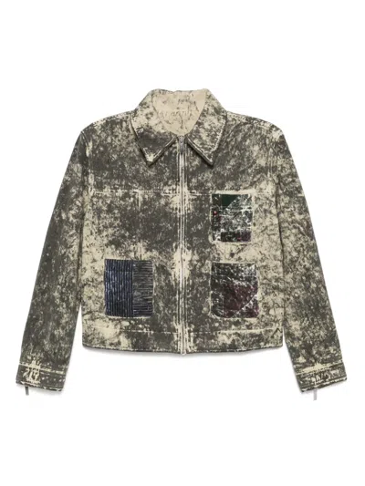Stain Shade Jacke Mit Print In Brown