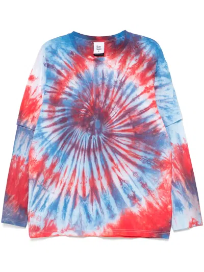 Stain Shade Printed T-shirt In Red