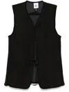 Stain Shade Sleeveless Gilet In Black