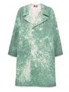 Stain Shade Tie-dye Pattern Coat