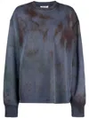 Stain Shade Tie-dye Print Sweatshirt In Blue
