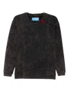 Stain Shade Tie-dye Sweatshirt In Black