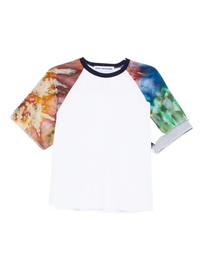 Stain Shade Tie-dye T-shirt In White