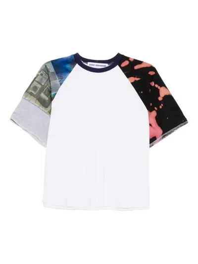 Stain Shade Tie-dye T-shirt In White