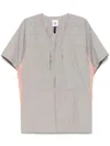 Stain Shade V-neck Windbreaker In Grey