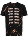 Stain Shade X Hiroshi Fujiwara Bleached-effect T-shirt In Black