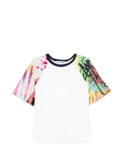 Stain Shade X Stussy Tie-dye T-shirt In White