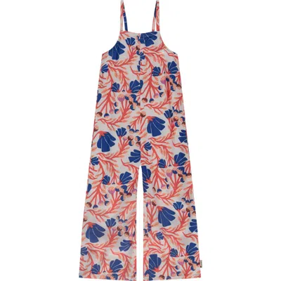 Stains And Stories By Babyface Kids'  Allover Floral Woven Romper In Multi