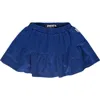 Stains And Stories By Babyface Allover Flower Eyelet Tiered Skirt In Blue