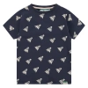 Stains And Stories By Babyface Kids'  Allover Print Short Sleeve T-shirt In Blue