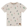 Stains And Stories By Babyface Kids'  Allover Print Short Sleeve T-shirt In Neutral
