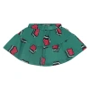 Stains And Stories By Babyface Allover Sandwich Print Tiered Skirt In Multi