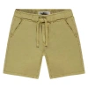 Stains And Stories By Babyface Brushed Poplin Pull-on Shorts In Green