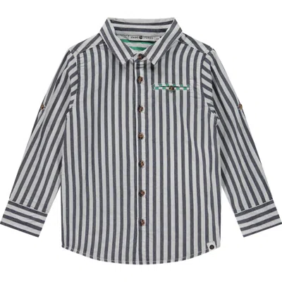 Stains And Stories By Babyface Kids'  Button Up Dress Shirt In Multi