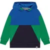 Stains And Stories By Babyface Colorblock Hoodie In Green