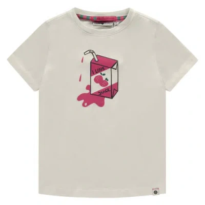 Stains And Stories By Babyface Kids'  Juicebox Print T-shirt In Gray