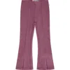 Stains And Stories By Babyface Ribbed Flared Leggings In Burgundy