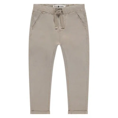 Stains And Stories By Babyface Kids'  Solid Pull On Trouser In Brown