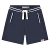Stains And Stories By Babyface Striped Waist Shorts With Pockets In Blue