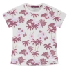 Stains And Stories By Babyface Tropical Print Short Sleeve T-shirt In Blue