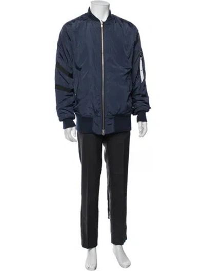 Pre-owned Stampd Bomber Jacket In Blue
