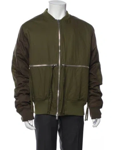 Pre-owned Stampd Bomber Jacket In Green