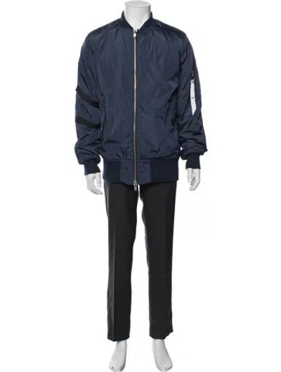 Pre-owned Stampd Bomber Jacket W/ Tags In Blue