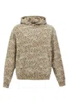 Stampd Beige Felpa Con Cappuccio Camo Leopard