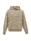 Stampd Beige Felpa Con Cappuccio Camo Leopard In Multi