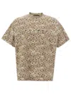 Stampd T-shirt With Round Neck And Short Sleeves In Brown
