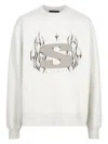 Stampd Chrome Flame Crew-neck Sweatshirt In Grau