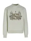 Stampd Grey Chrome Flame Sweatshirt