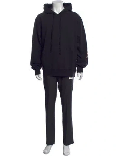 Pre-owned Stampd Crew Neck Long Sleeve Hoodie In Black