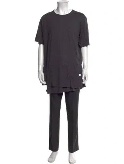 Pre-owned Stampd Crew Neck Short Sleeve T-shirt In Grey
