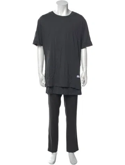 Pre-owned Stampd Crew Neck Short Sleeve T-shirt In Grey