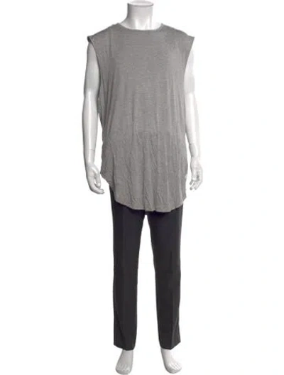 Pre-owned Stampd Crew Neck Sleeveless T-shirt In Grey