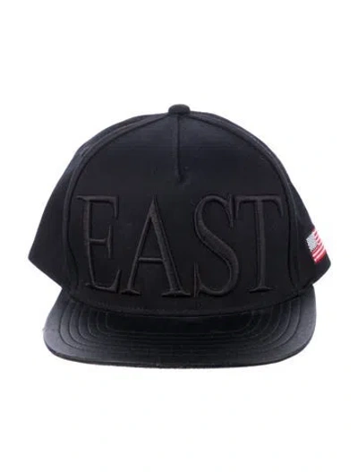 Pre-owned Stampd Embroidered Canvas Snapback Hat In Black