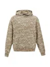 Stampd Beige Felpa Con Cappuccio Camo Leopard